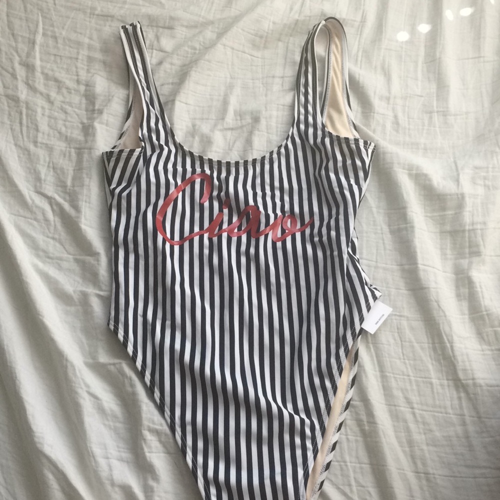 Low Back "Ciao" One Piece Swimsuit